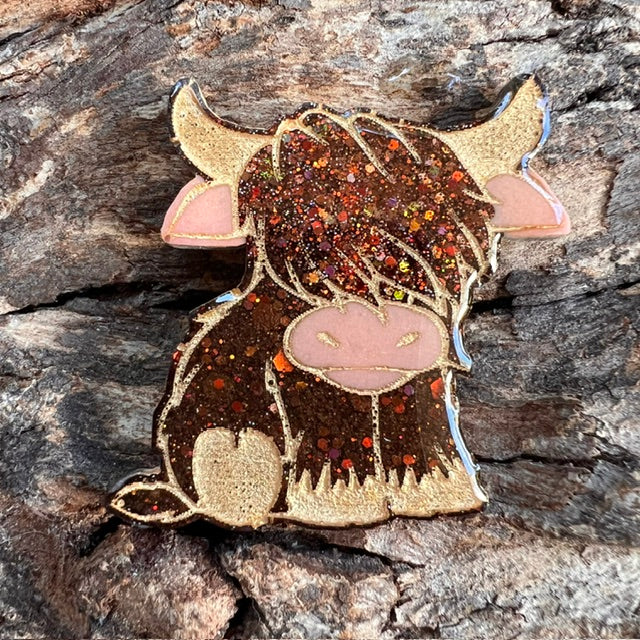Highland cow tag