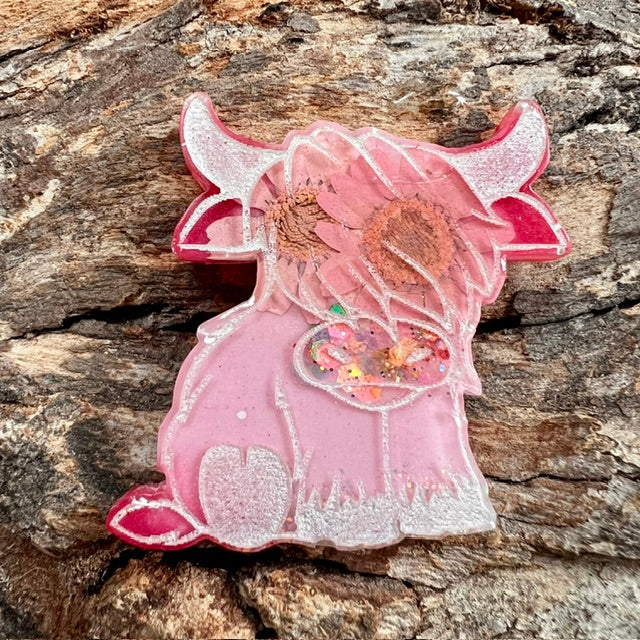 Highland cow tag