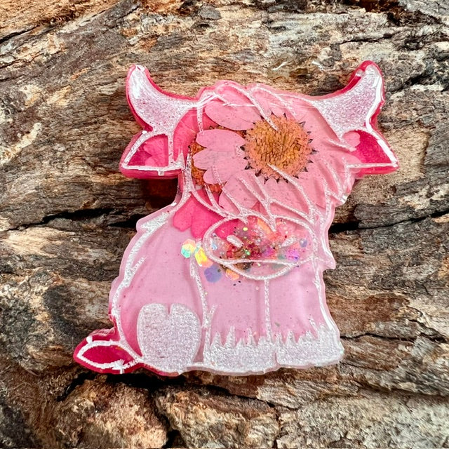 Highland cow tag
