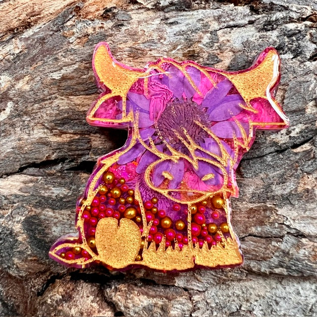 Highland cow tag