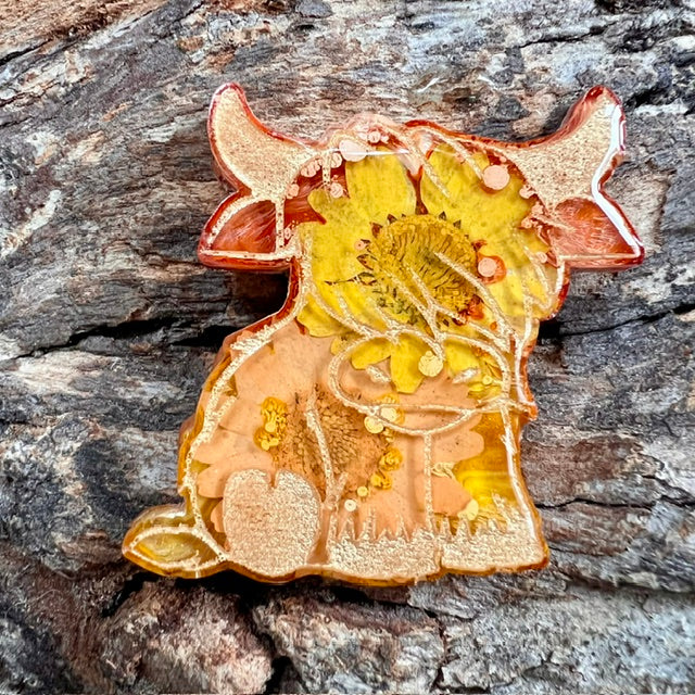 Highland cow tag