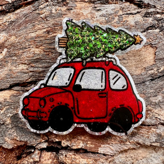 Christmas car tag