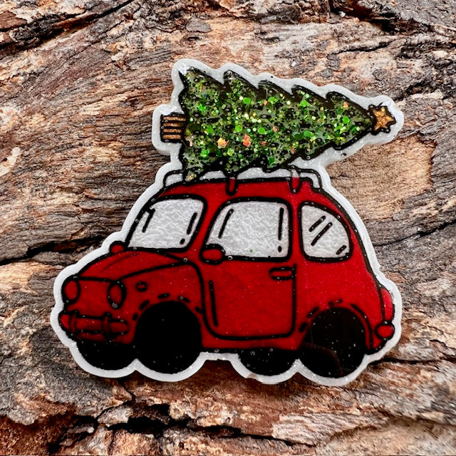 Christmas car tag