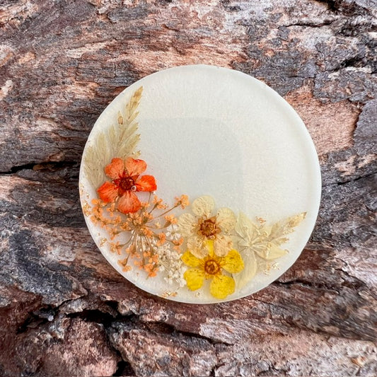Wildflowers tag - circle large