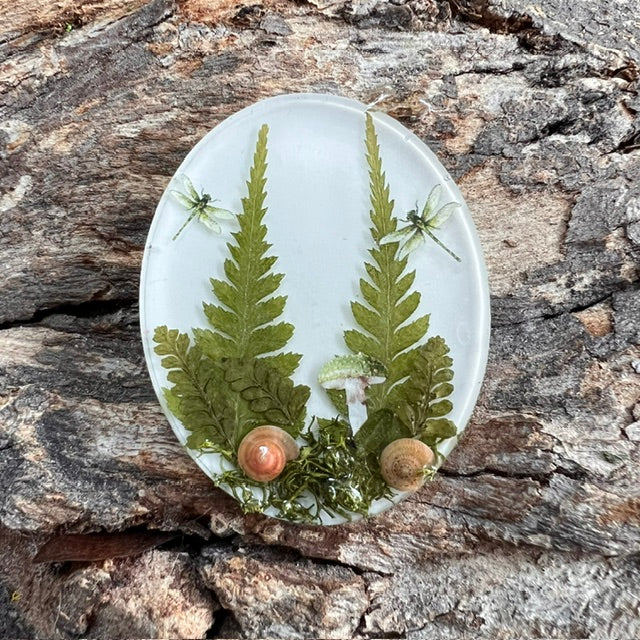 Magical Forest tag - oval large