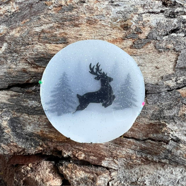 Magical Forest snow tag - circle medium