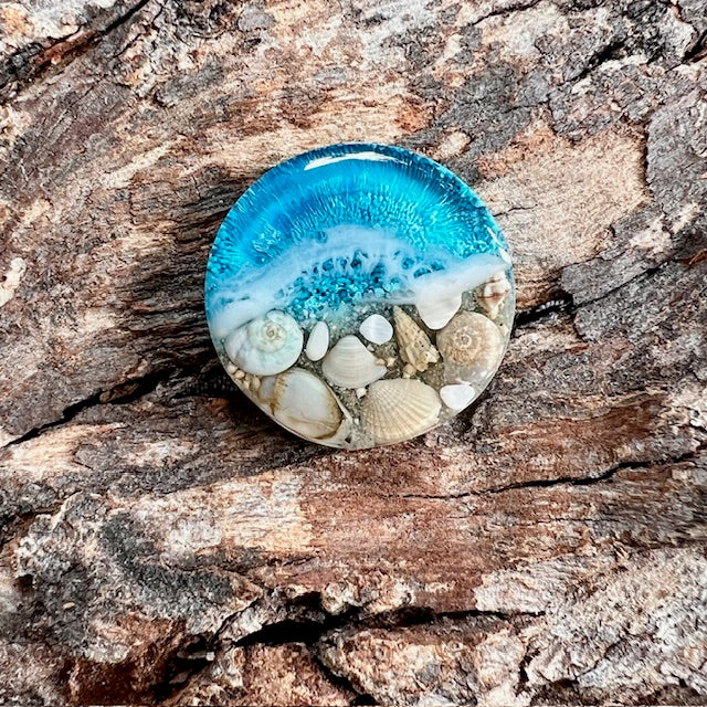 Beach tag - circle small