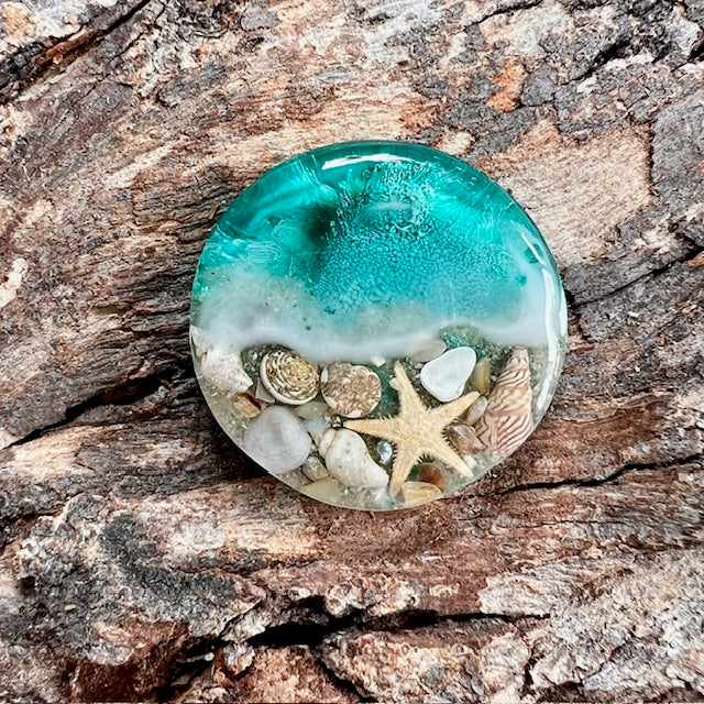Beach tag - circle medium