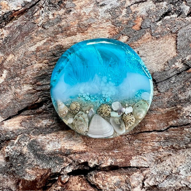 Beach tag - circle medium