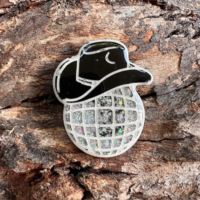 Disco cowgirl tag