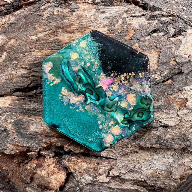 Galaxy tag - hexagon large