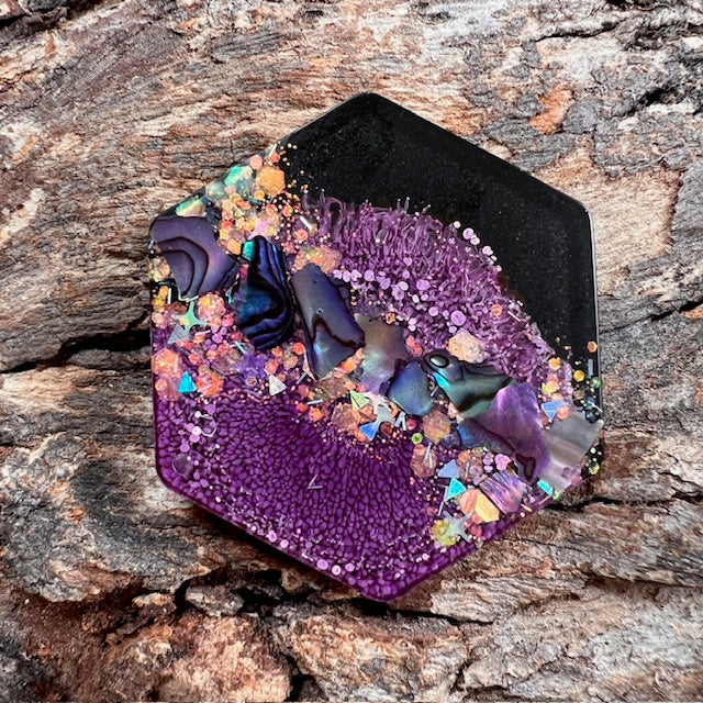 Galaxy tag - hexagon large
