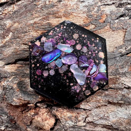 Galaxy tag - hexagon large