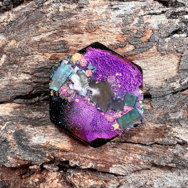 Galaxy tag - hexagon small