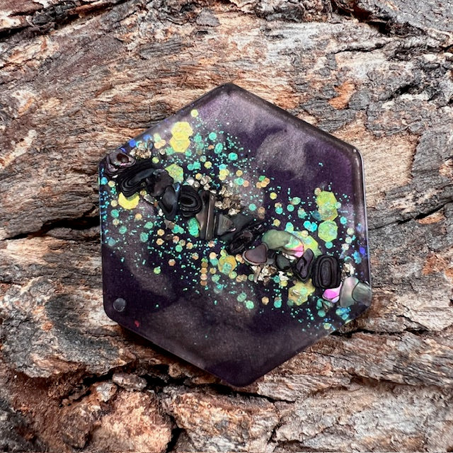 Galaxy tag - hexagon large