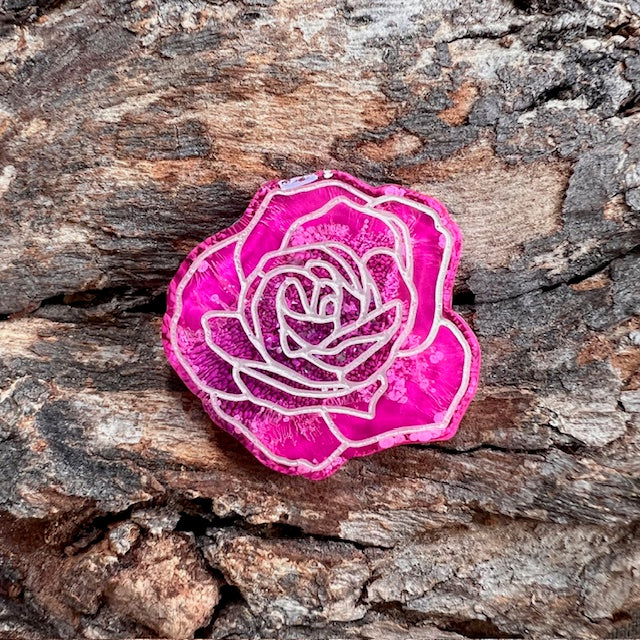Rose flower tag