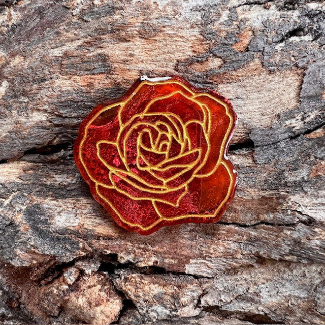 Rose flower tag