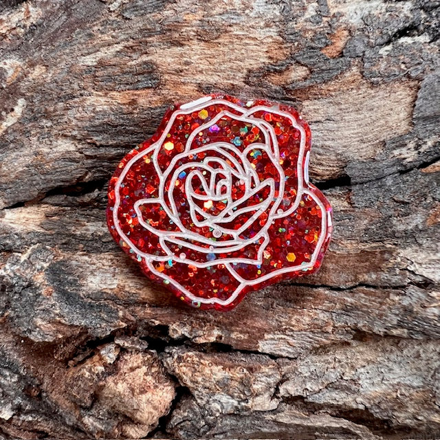 Rose flower tag