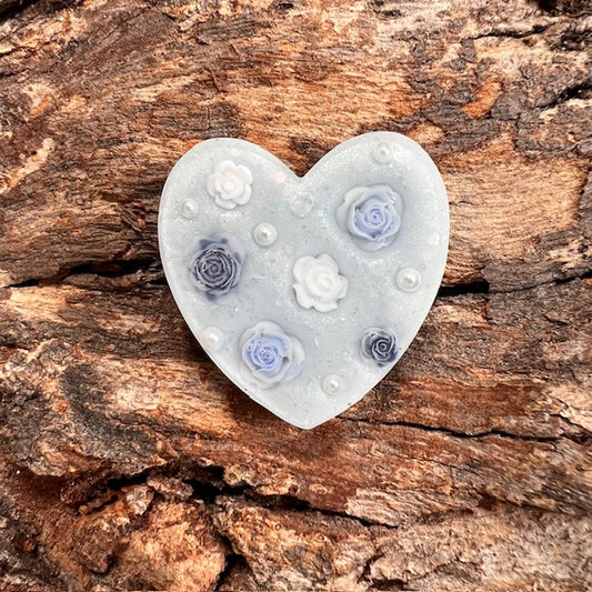 Heart roses tag