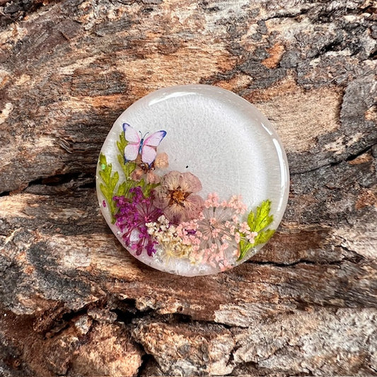 Wildflowers tag - circle medium