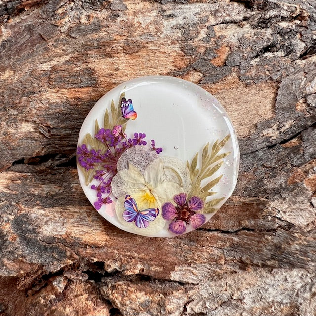 Wildflowers tag - circle medium