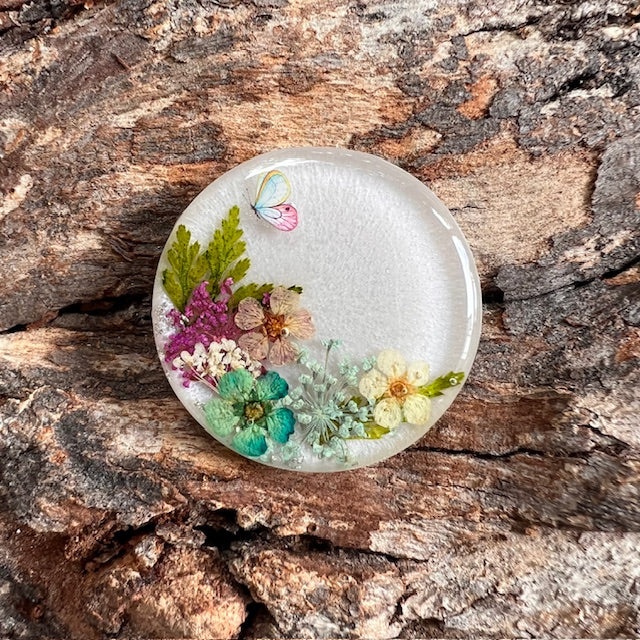 Wildflowers tag - circle medium