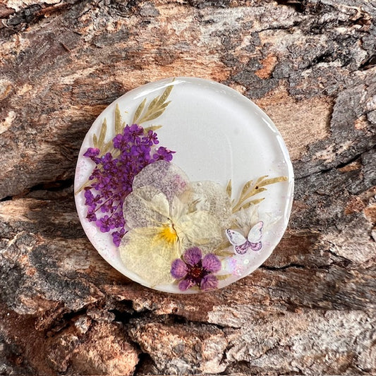 Wildflowers tag - circle large