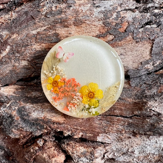 Wildflowers tag - circle medium