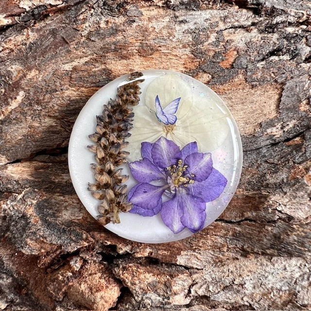 Wildflowers tag - circle large