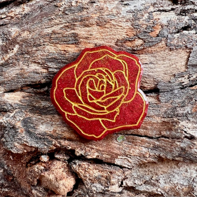 Rose flower tag