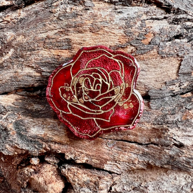Rose flower tag