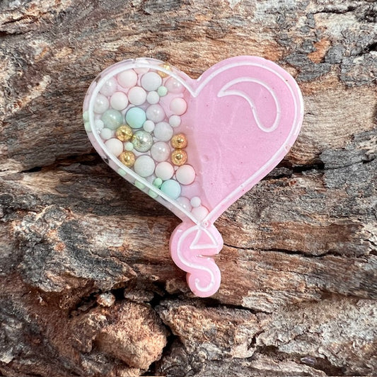 Love tag - heart balloon
