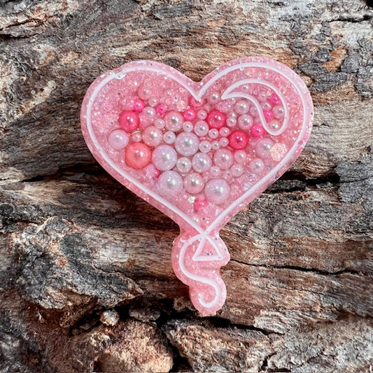 Love tag - heart balloon