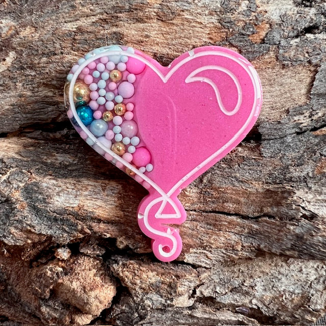Love tag - heart balloon