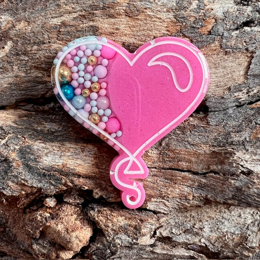 Love tag - heart balloon