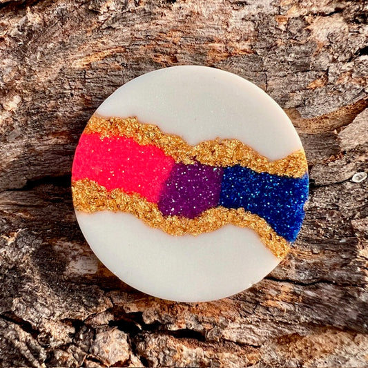 Geode tag circle large