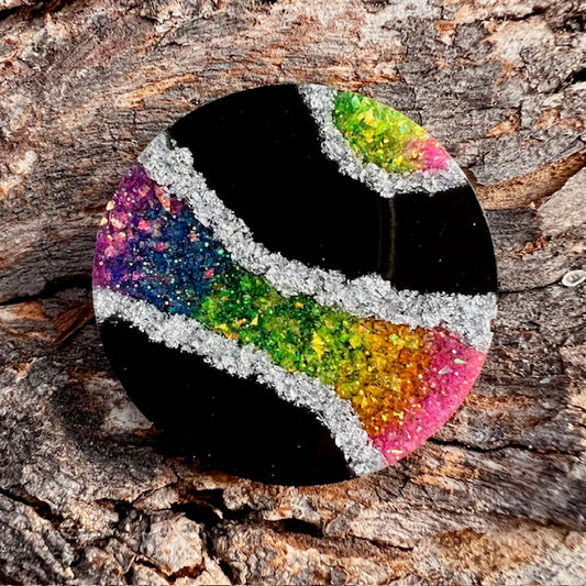 Geode tag circle large