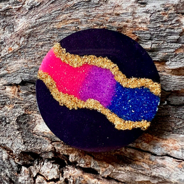Geode tag circle large