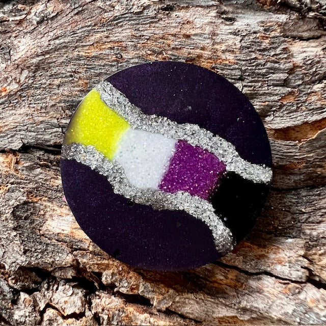Geode tag circle large