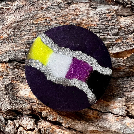Geode tag circle large
