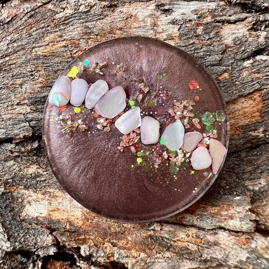 Circle tag large - Galactic Opal