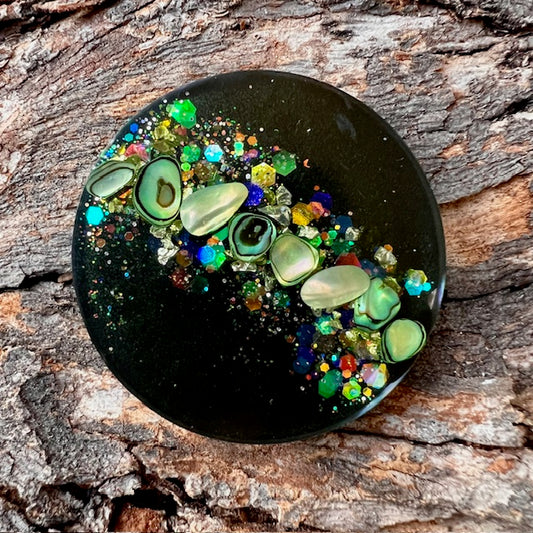 Circle tag large - Galactic Opal