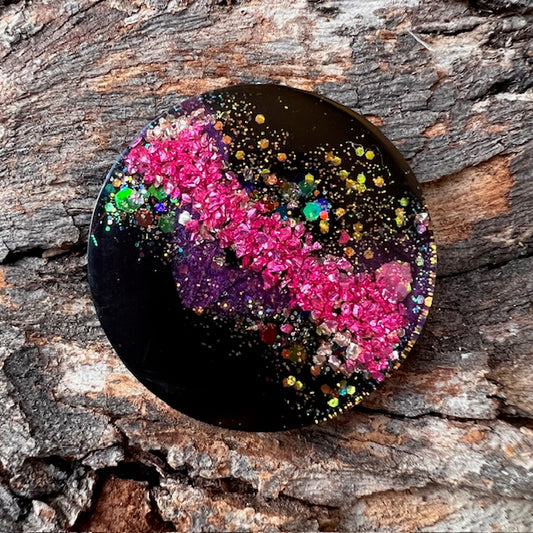 Circle tag large - Galactic Opal