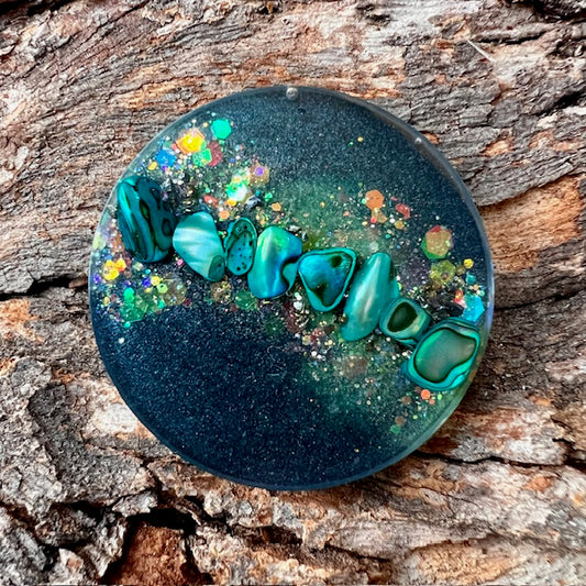Circle tag large - Galactic Opal
