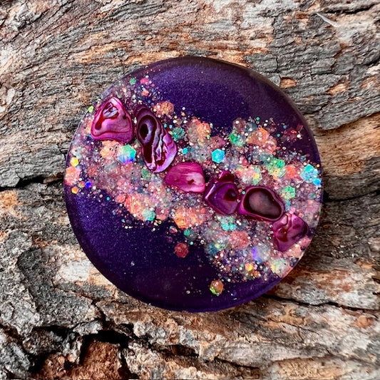 Circle tag large - Galactic Opal