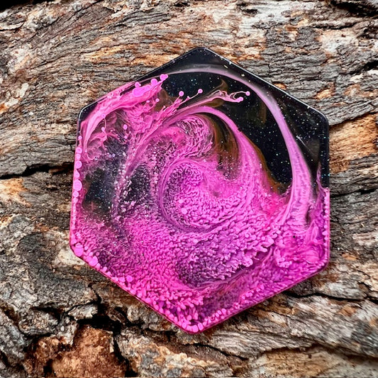 Hexagon tag large - Nebula Bloom