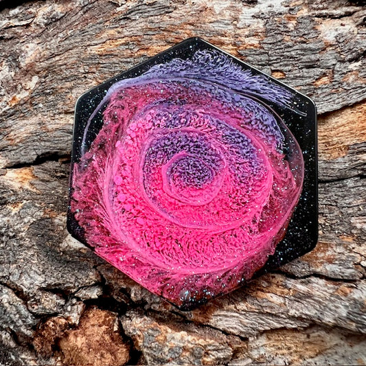 Hexagon tag large - Nebula Bloom
