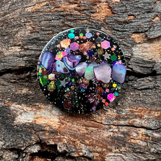 Circle tag small - Galactic Opal