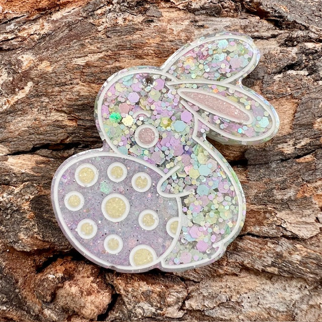 Easter egg bunny tag