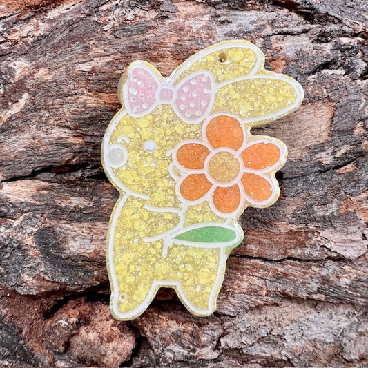 Flower bunny tag